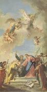 PITTONI, Giambattista Christ giving the Keys of Paradise to St Peter (mk05) Spain oil painting artist